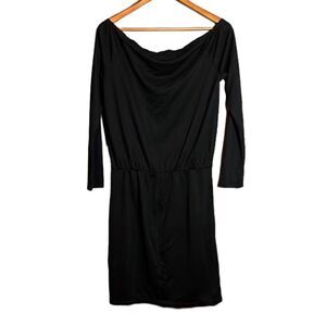 NWT! Tobi faux wrap black dress. Size large